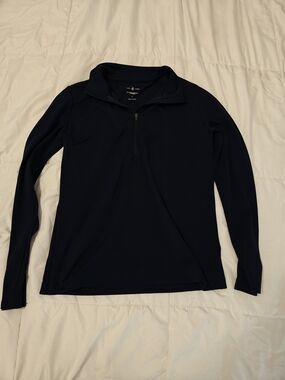 Lou & Grey Navy Half-Zip Long Sleeve Sweater